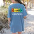 Teacher The Coolest Element Chemistry Periodic Table Science Women's Comfort Colors T-Shirt Back Print Blue Jean Teacher The Coolest Element Chemistry Periodic Table Science Women's Comfort Colors T-Shirt Back Print Blue Jean