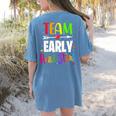 Teacher Early Childhood Education Preschool Head Start Crew Women's Comfort Colors T-Shirt Back Print Blue Jean Teacher Early Childhood Education Preschool Head Start Crew Women's Comfort Colors T-Shirt Back Print Blue Jean