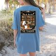 The Teacher Ghost Book Reading Books Lover Halloween Women's Comfort Colors T-Shirt Back Print Blue Jean The Teacher Ghost Book Reading Books Lover Halloween Women's Comfort Colors T-Shirt Back Print Blue Jean