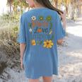 Teacher Inspire Love Women's Comfort Colors T-Shirt Back Print Blue Jean