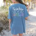 Teacher Of Littles Daycare Pre-k Kindergarten Teacher Women's Comfort Colors T-Shirt Back Print Blue Jean Teacher Of Littles Daycare Pre-k Kindergarten Teacher Women's Comfort Colors T-Shirt Back Print Blue Jean