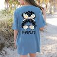 Teacher Para Life Tee Paraprofessional Cute Messy Bun Women's Comfort Colors T-Shirt Back Print Blue Jean Teacher Para Life Tee Paraprofessional Cute Messy Bun Women's Comfort Colors T-Shirt Back Print Blue Jean