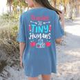 Teacher Preschool Pre K Kindergarten Women's Comfort Colors T-Shirt Back Print Blue Jean Teacher Preschool Pre K Kindergarten Women's Comfort Colors T-Shirt Back Print Blue Jean