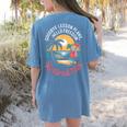Teacher Retirement Shirts 2026 Goodbye Lesson Hello Freedom Women's Comfort Colors T-Shirt Back Print Blue Jean
