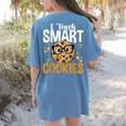 Teacher I Teach Smart Cookies Nerd Women's Comfort Colors T-Shirt Back Print Blue Jean Teacher I Teach Smart Cookies Nerd Women's Comfort Colors T-Shirt Back Print Blue Jean