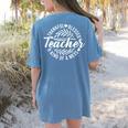 Teacher Thankful Blessed & Kind Of A Mess Hearts Cute Women's Comfort Colors T-Shirt Back Print Blue Jean Teacher Thankful Blessed & Kind Of A Mess Hearts Cute Women's Comfort Colors T-Shirt Back Print Blue Jean