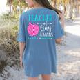 Teacher Of Tiny Humans Preschool Pre K Kindergarten Teacher Women's Comfort Colors T-Shirt Back Print Blue Jean Teacher Of Tiny Humans Preschool Pre K Kindergarten Teacher Women's Comfort Colors T-Shirt Back Print Blue Jean