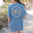 Teacher Of The Visually Impaired Appreciation Back To School Women's Comfort Colors T-Shirt Back Print Blue Jean Teacher Of The Visually Impaired Appreciation Back To School Women's Comfort Colors T-Shirt Back Print Blue Jean