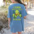 Teachers Day Women's Comfort Colors T-Shirt Back Print Blue Jean Teachers Day Women's Comfort Colors T-Shirt Back Print Blue Jean