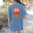 Teachers Love Brains Halloween T-Shirt For Men Women Women's Comfort Colors T-Shirt Back Print Blue Jean Teachers Love Brains Halloween T-Shirt For Men Women Women's Comfort Colors T-Shirt Back Print Blue Jean