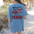 Teachers Oh What Fun It Is To Teach Cute Red Plaid Reindeer Women's Comfort Colors T-Shirt Back Print Blue Jean Teachers Oh What Fun It Is To Teach Cute Red Plaid Reindeer Women's Comfort Colors T-Shirt Back Print Blue Jean