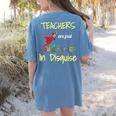 Teachers Are Superheroes First Day School T-Shirt Women's Comfort Colors T-Shirt Back Print Blue Jean Teachers Are Superheroes First Day School T-Shirt Women's Comfort Colors T-Shirt Back Print Blue Jean