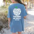Teachers Are Worth It Red For Ed Women's Comfort Colors T-Shirt Back Print Blue Jean Teachers Are Worth It Red For Ed Women's Comfort Colors T-Shirt Back Print Blue Jean
