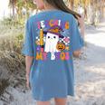 Teaching My Boos Ghost Teacher Cute Pencil Halloween Teacher Women's Comfort Colors T-Shirt Back Print Blue Jean Teaching My Boos Ghost Teacher Cute Pencil Halloween Teacher Women's Comfort Colors T-Shirt Back Print Blue Jean