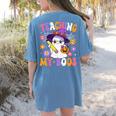 Teaching My Boos Teacher Ghost Teach Halloween Teacher Women's Comfort Colors T-Shirt Back Print Blue Jean Teaching My Boos Teacher Ghost Teach Halloween Teacher Women's Comfort Colors T-Shirt Back Print Blue Jean