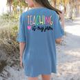 Teaching Is My Jam For Women Teacher Cute Teachers Outfit Women's Comfort Colors T-Shirt Back Print Blue Jean Teaching Is My Jam For Women Teacher Cute Teachers Outfit Women's Comfort Colors T-Shirt Back Print Blue Jean