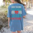 Teaching In My Veins Jesus In My Heart God Christian Teacher Women's Comfort Colors T-Shirt Back Print Blue Jean Teaching In My Veins Jesus In My Heart God Christian Teacher Women's Comfort Colors T-Shirt Back Print Blue Jean