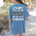 Team Music Teacher Camo Teacher Student Back To School Women's Comfort Colors T-Shirt Back Print Blue Jean Team Music Teacher Camo Teacher Student Back To School Women's Comfort Colors T-Shirt Back Print Blue Jean