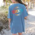 Team Seventh Grade Teacher Student Back To School 7th Grade Women's Comfort Colors T-Shirt Back Print Blue Jean