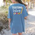 Testing Testing 123 Cute Math Teacher Student Test Day Men Women Girls Kids Women's Comfort Colors T-Shirt Back Print Blue Jean Testing Testing 123 Cute Math Teacher Student Test Day Men Women Girls Kids Women's Comfort Colors T-Shirt Back Print Blue Jean