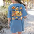 Thanksgiving One Thankful Art Teacher Fall Groovy Men Women Women's Comfort Colors T-Shirt Back Print Blue Jean Thanksgiving One Thankful Art Teacher Fall Groovy Men Women Women's Comfort Colors T-Shirt Back Print Blue Jean