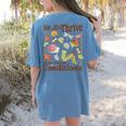 We All Thrive Under Different Conditions SPED Teacher Women's Comfort Colors T-Shirt Back Print Blue Jean