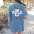 The Toddler Teacher Elf Christmas Matching Family Women's Comfort Colors T-Shirt Back Print Blue Jean The Toddler Teacher Elf Christmas Matching Family Women's Comfort Colors T-Shirt Back Print Blue Jean