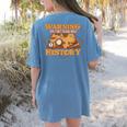 Historian History Teacher Student Men Women Kids Women's Comfort Colors T-Shirt Back Print Blue Jean