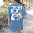 History Teacher Appreciation History Teaching Women's Comfort Colors T-Shirt Back Print Blue Jean History Teacher Appreciation History Teaching Women's Comfort Colors T-Shirt Back Print Blue Jean