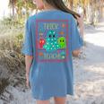 Trick Or Teach Neon Ghost Flower Teacher Spooky Halloween Women's Comfort Colors T-Shirt Back Print Blue Jean Trick Or Teach Neon Ghost Flower Teacher Spooky Halloween Women's Comfort Colors T-Shirt Back Print Blue Jean