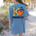 Unity Day K Is For Kindness Anti Bullying Orange Teacher Men Women Kids Women's Comfort Colors T-Shirt Back Print Blue Jean Unity Day K Is For Kindness Anti Bullying Orange Teacher Men Women Kids Women's Comfort Colors T-Shirt Back Print Blue Jean