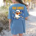 Van Ghost Art Teacher Halloween Van Gogh Starry Night Women's Comfort Colors T-Shirt Back Print Blue Jean Van Ghost Art Teacher Halloween Van Gogh Starry Night Women's Comfort Colors T-Shirt Back Print Blue Jean