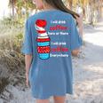 I Will Drink Coffee Here Or There Teacher Teaching Women's Comfort Colors T-Shirt Back Print Blue Jean I Will Drink Coffee Here Or There Teacher Teaching Women's Comfort Colors T-Shirt Back Print Blue Jean