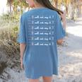 I Will Not Say 67 Teacher Classroom Humor Shirt Women's Comfort Colors T-Shirt Back Print Blue Jean I Will Not Say 67 Teacher Classroom Humor Shirt Women's Comfort Colors T-Shirt Back Print Blue Jean