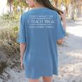 Yoga Teacher Instructor I Teach Yoga & I Know Things Women's Comfort Colors T-Shirt Back Print Blue Jean Yoga Teacher Instructor I Teach Yoga & I Know Things Women's Comfort Colors T-Shirt Back Print Blue Jean