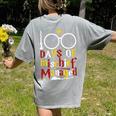 100 Days Of Mischief Managed Teacher Kid 100th Day Of School Women's Comfort Colors T-Shirt Back Print Grey 100 Days Of Mischief Managed Teacher Kid 100th Day Of School Women's Comfort Colors T-Shirt Back Print Grey