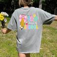 100 Days Of School Preppy 100th Day Of School Teachers Girls Women's Comfort Colors T-Shirt Back Print Grey 100 Days Of School Preppy 100th Day Of School Teachers Girls Women's Comfort Colors T-Shirt Back Print Grey