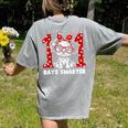 100 Days Smarter 101st Day School Dalmatian Dog Teacher Kids Women's Comfort Colors T-Shirt Back Print Grey 100 Days Smarter 101st Day School Dalmatian Dog Teacher Kids Women's Comfort Colors T-Shirt Back Print Grey