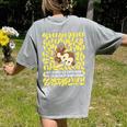 100th Day Of School Teacher Monkey Pun Banana For Men Women Girls Kids Women's Comfort Colors T-Shirt Back Print Grey