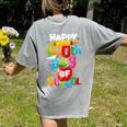 100th Day Of School Teachers Kids Child Happy 100 Days Women's Comfort Colors T-Shirt Back Print Grey 100th Day Of School Teachers Kids Child Happy 100 Days Women's Comfort Colors T-Shirt Back Print Grey