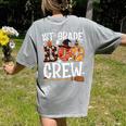 1st Grade Boo Crew Cute Ghost Halloween Teacher Kids Women's Comfort Colors T-Shirt Back Print Grey 1st Grade Boo Crew Cute Ghost Halloween Teacher Kids Women's Comfort Colors T-Shirt Back Print Grey