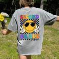 2nd Grade Teacher Shirts First Day Second Grade Shirt Girls Women's Comfort Colors T-Shirt Back Print Grey