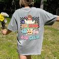 3rd Grade Boo Crew Third Grade Halloween Costume Teacher Kid Women's Comfort Colors T-Shirt Back Print Grey