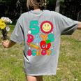 50 Days Of School Teacher Happy 50th Day Of School Kids Women's Comfort Colors T-Shirt Back Print Grey 50 Days Of School Teacher Happy 50th Day Of School Kids Women's Comfort Colors T-Shirt Back Print Grey