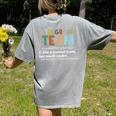 5TH Grade Team Teacher Like A Normal Team Fifth Grade Women's Comfort Colors T-Shirt Back Print Grey 5TH Grade Team Teacher Like A Normal Team Fifth Grade Women's Comfort Colors T-Shirt Back Print Grey