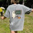 67 Teacher Halloween Ghost Six Seven Meme Math Joke Women's Comfort Colors T-Shirt Back Print Grey 67 Teacher Halloween Ghost Six Seven Meme Math Joke Women's Comfort Colors T-Shirt Back Print Grey