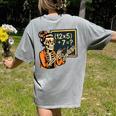 67 Teacher Halloween Skeleton Women's Comfort Colors T-Shirt Back Print Grey