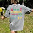 67 Teacher Middle School Teacher 6 7 Overuse 67 Women's Comfort Colors T-Shirt Back Print Grey 67 Teacher Middle School Teacher 6 7 Overuse 67 Women's Comfort Colors T-Shirt Back Print Grey