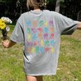ABC Sign Language Chart Teacher Hand Letter Alphabet ASL Women's Comfort Colors T-Shirt Back Print Grey ABC Sign Language Chart Teacher Hand Letter Alphabet ASL Women's Comfort Colors T-Shirt Back Print Grey