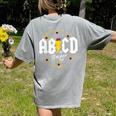 ABCD The Teacher Tour Last Day Of School Rockin' Teacher Women's Comfort Colors T-Shirt Back Print Grey